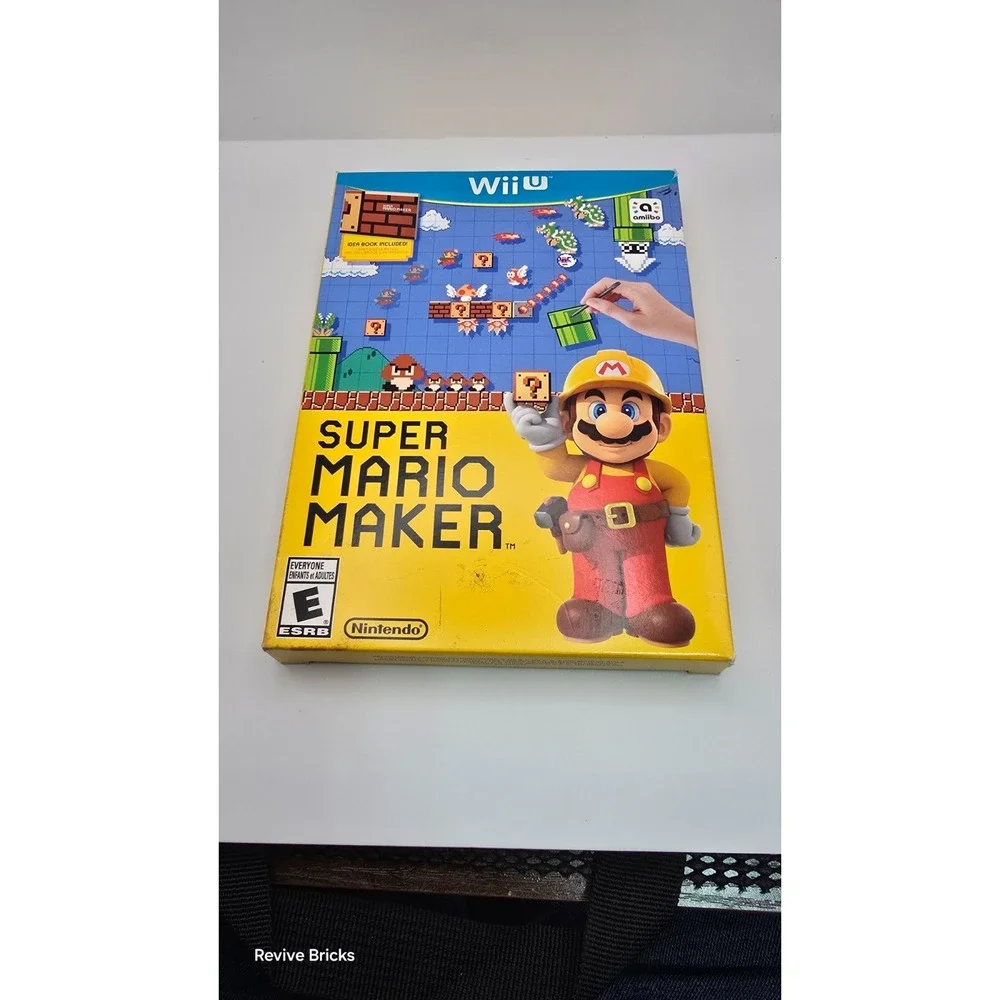 Super Mario Maker Wii U CIB Nintendo Wii U 2015 Complete with Slipcover & Manual